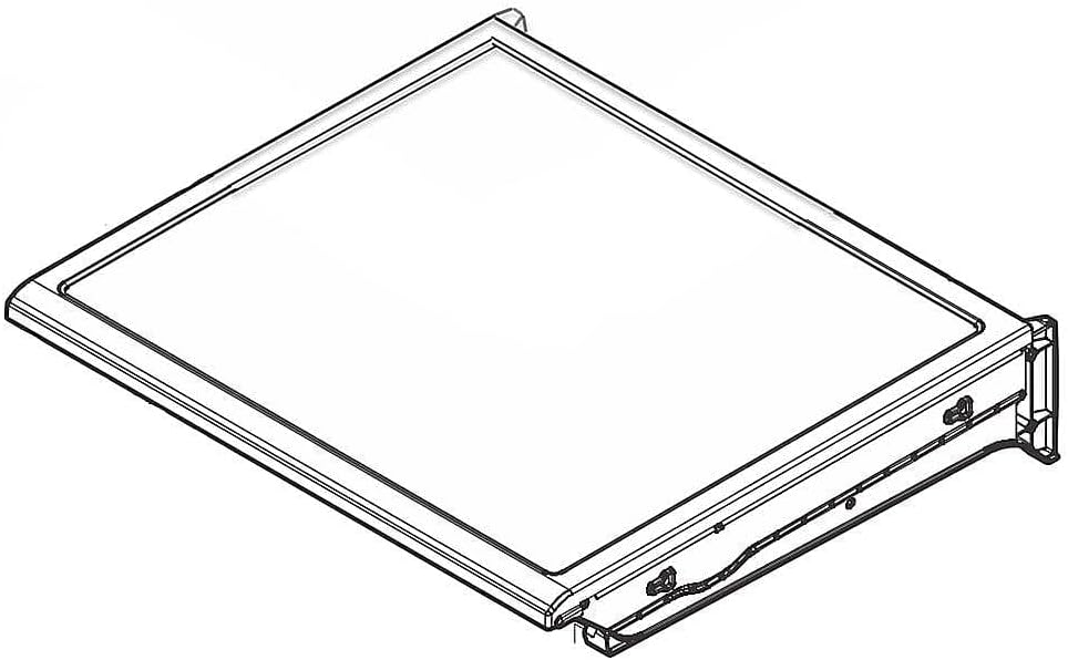 BINS, BRAND, CATEGORY, FRIGIDAIRE, Frigidaire 5304508761 Crisper Drawer Cover Assembly