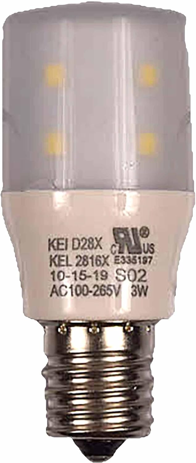 BRAND, CATEGORY, FRIGIDAIRE, LED BULBS, Frigidaire LED Light Bulb 5304522314 3 Watt T8 E17 Base 1 Count