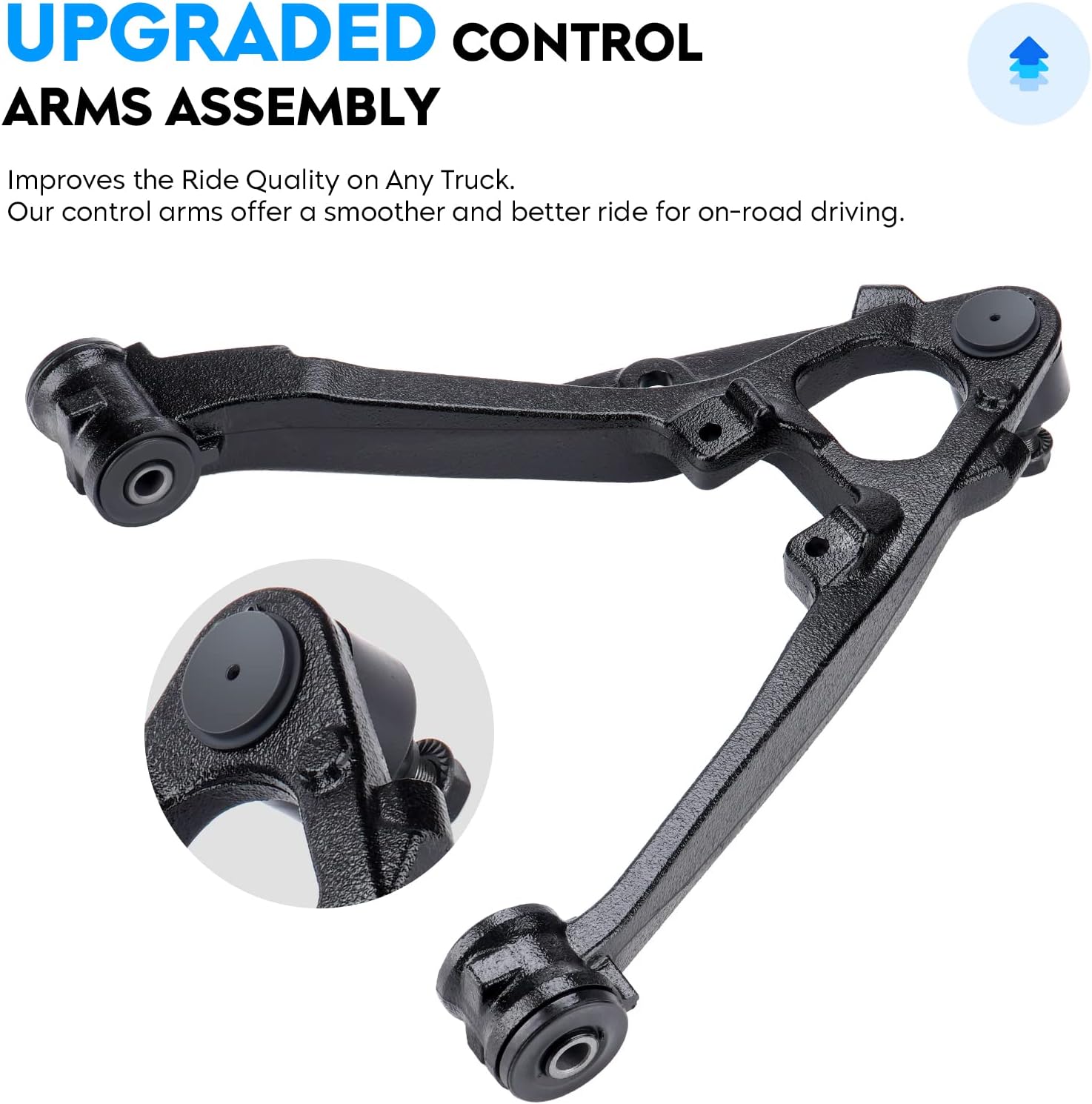 AEAGLE, BRAND, CATEGORY, CONTROL ARMS, Front Lower Control Arm for 2007-2016 Cadillac Escalade ESV EXT Chevy Avalanche Silverado Suburban Tahoe GMC Sierra Yukon Suspension Kit w/Ball Joints K620888 K620889