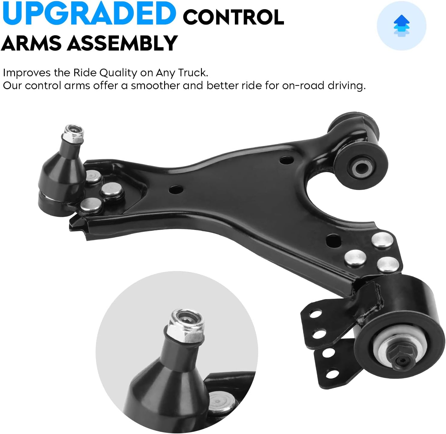 AEAGLE, BRAND, CATEGORY, CONTROL ARMS, Front Lower Control Arm w/Ball Joint for Chevy Traverse 2009-2017, GMC Acadia 2007-2016, Buick Enclave 2008-2017, Saturn Outlook 2007-2010, Suspension Kit K621231 K621232-2pc Set