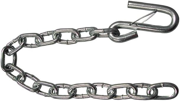 BRAND, CATEGORY, EYEGLASS CHAINS, FULTON, Fulton Safety Chains Safety Chain, Grade 30, 1/4 x 24-Inch with 7/16-Inch Wire Safety Latch