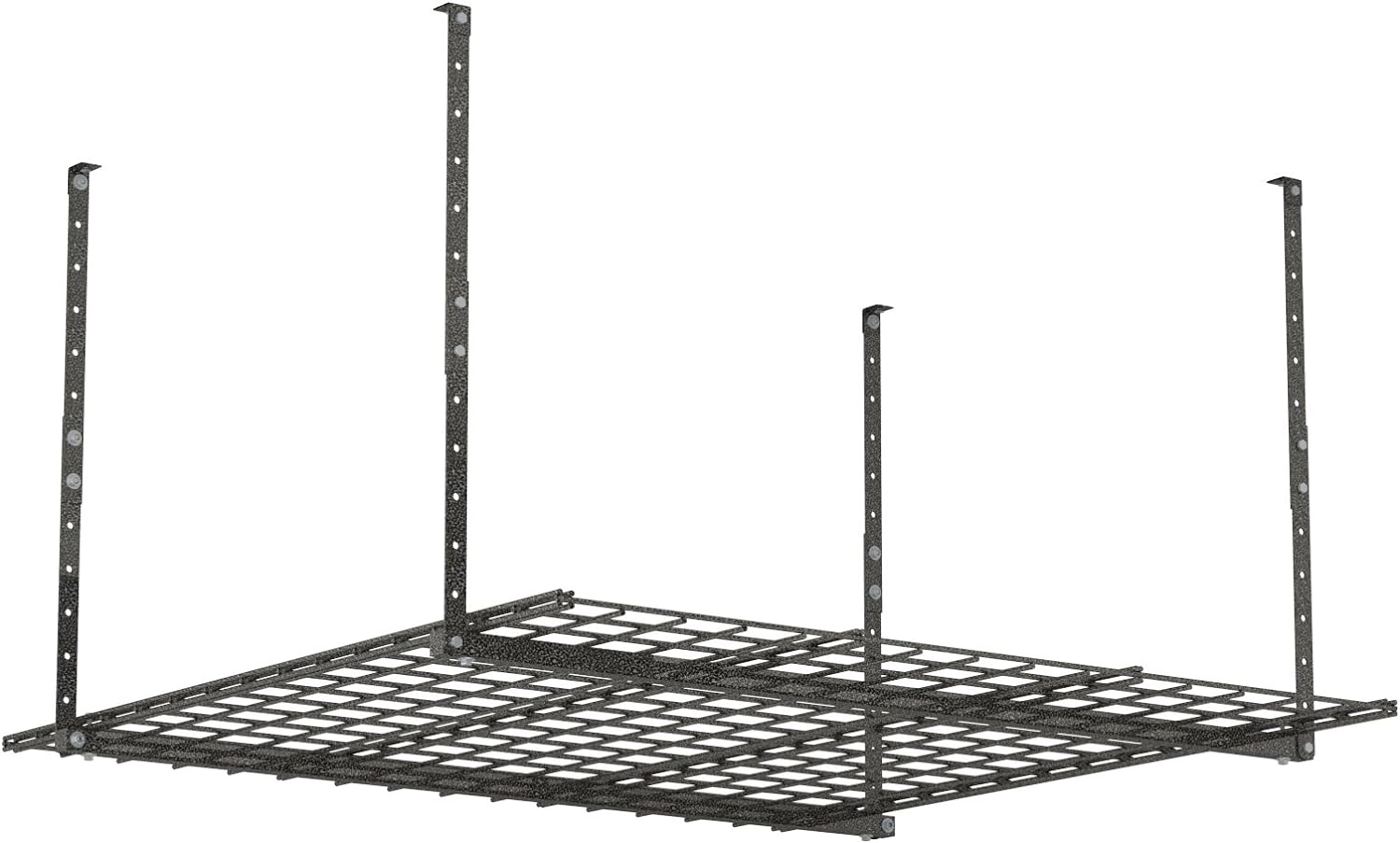 BRAND, CATEGORY, HYLOFT, STORAGE RACKS, Garage Storage System Bundle - Overhead Storage Rack, Wall Shelves, and Accessories