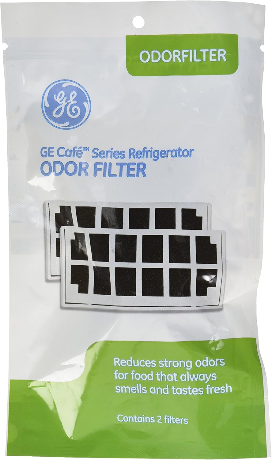 BRAND, CAFOTHER, CATEGORY, WATER FILTERS, General Electric ODORFILTER Cafe Series Refrigerator Odor Filter, 2 Count (Pack of 1)