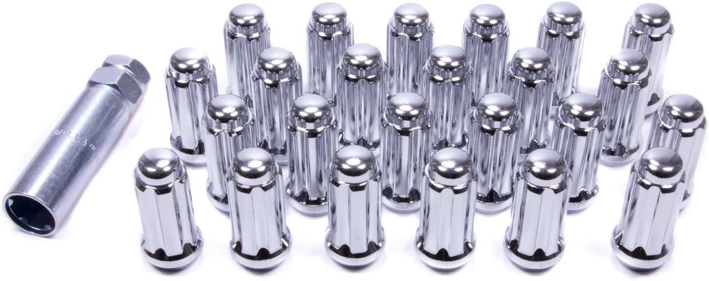 BRAND, CATEGORY, GORILLA, LUG NUTS, Gorilla Automotive 26104HT Small Diameter Duplex Acorn Chrome 6 Lug Kit (14mm x 2.0 Thread Size) - Pack of 24