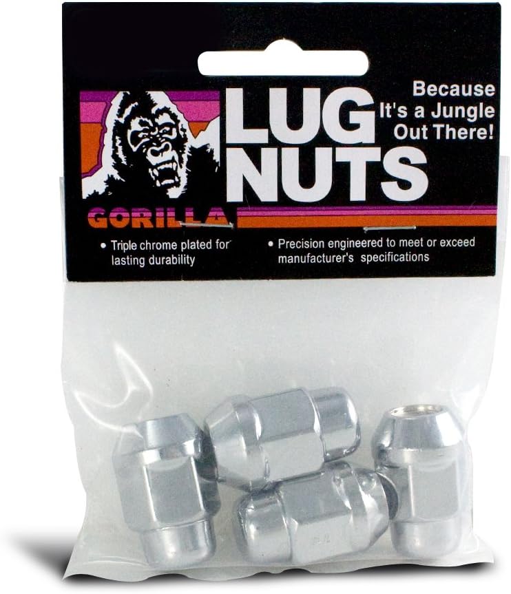 BRAND, CATEGORY, GORILLA, LUG NUTS, Gorilla Automotive 91137B Acorn Bulge Lug Nuts (12mm x 1.50 Thread Size)