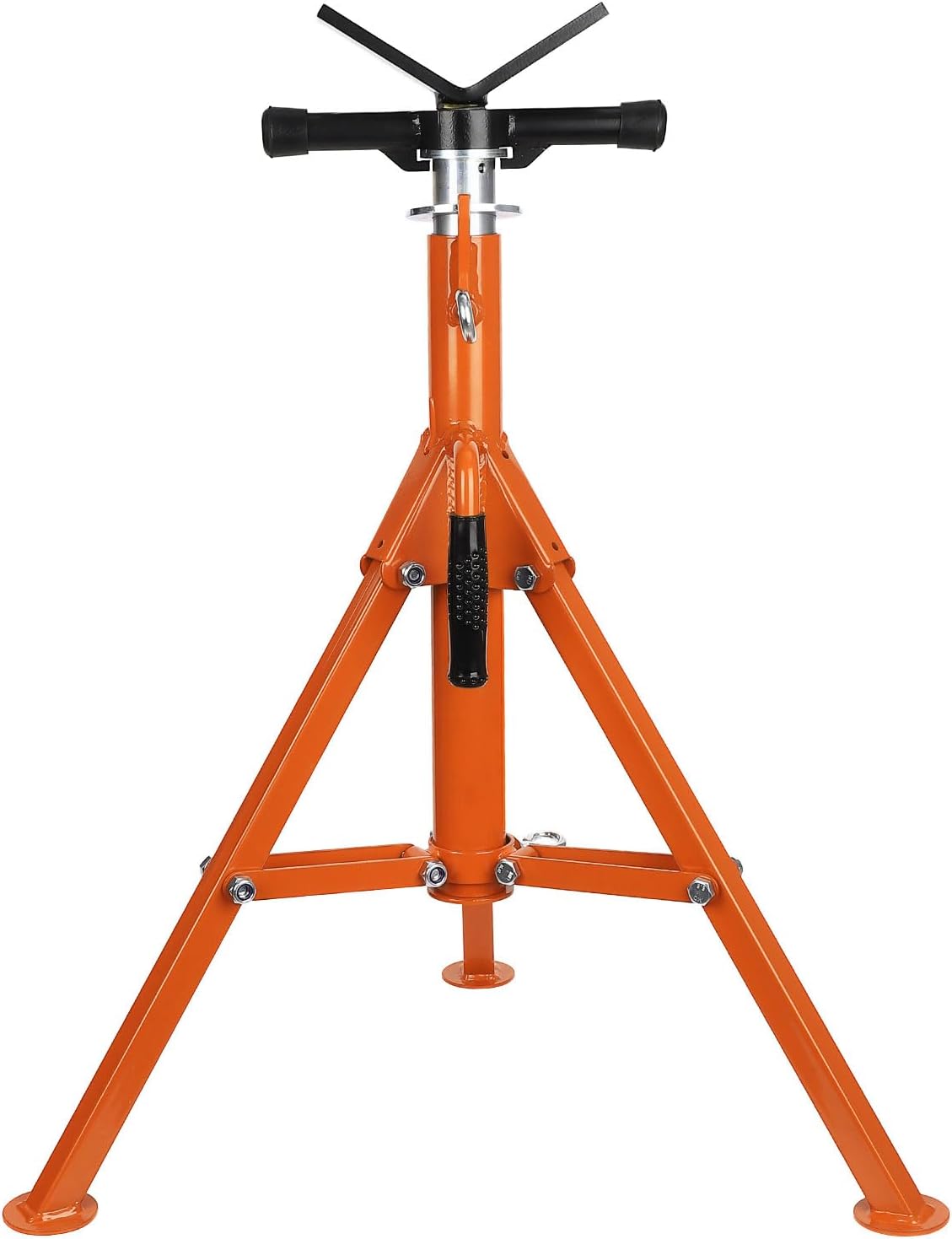 BRAND, CATEGORY, GAOMON, JACK STANDS, Heavy-Duty Pipe Jack Stand, 28''-52'' Adjustable Folding Pipe Stand, 2500 lbs Load Capacity, Ideal for Welding, Automotive, and Construction Projects, Organge