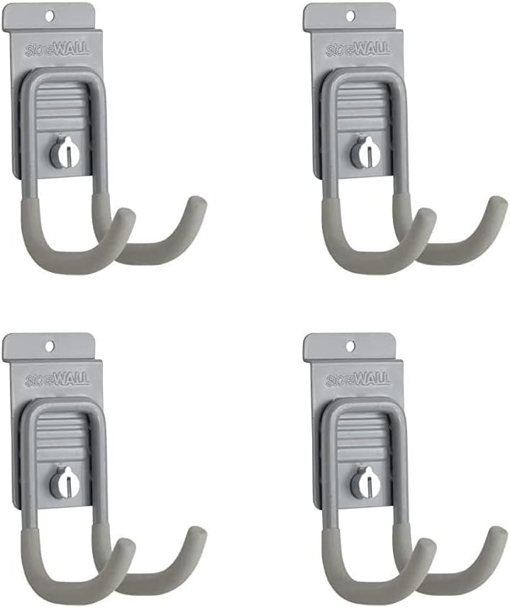 BRAND, CATEGORY, HOOKS, WALL, Heavy Duty Small Slatwall Cradle Hook with CamLok (Pack of 4)