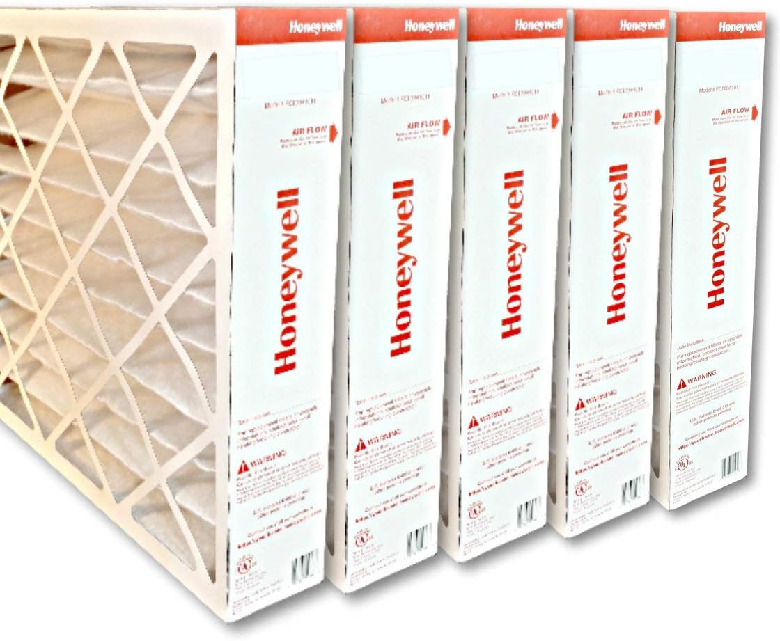 BRAND, CATEGORY, FURNACE FILTERS, HONEYWELL, Honeywell FC100A1037 20"x4"x25" Merv 11 Filter Media, Pack of 5