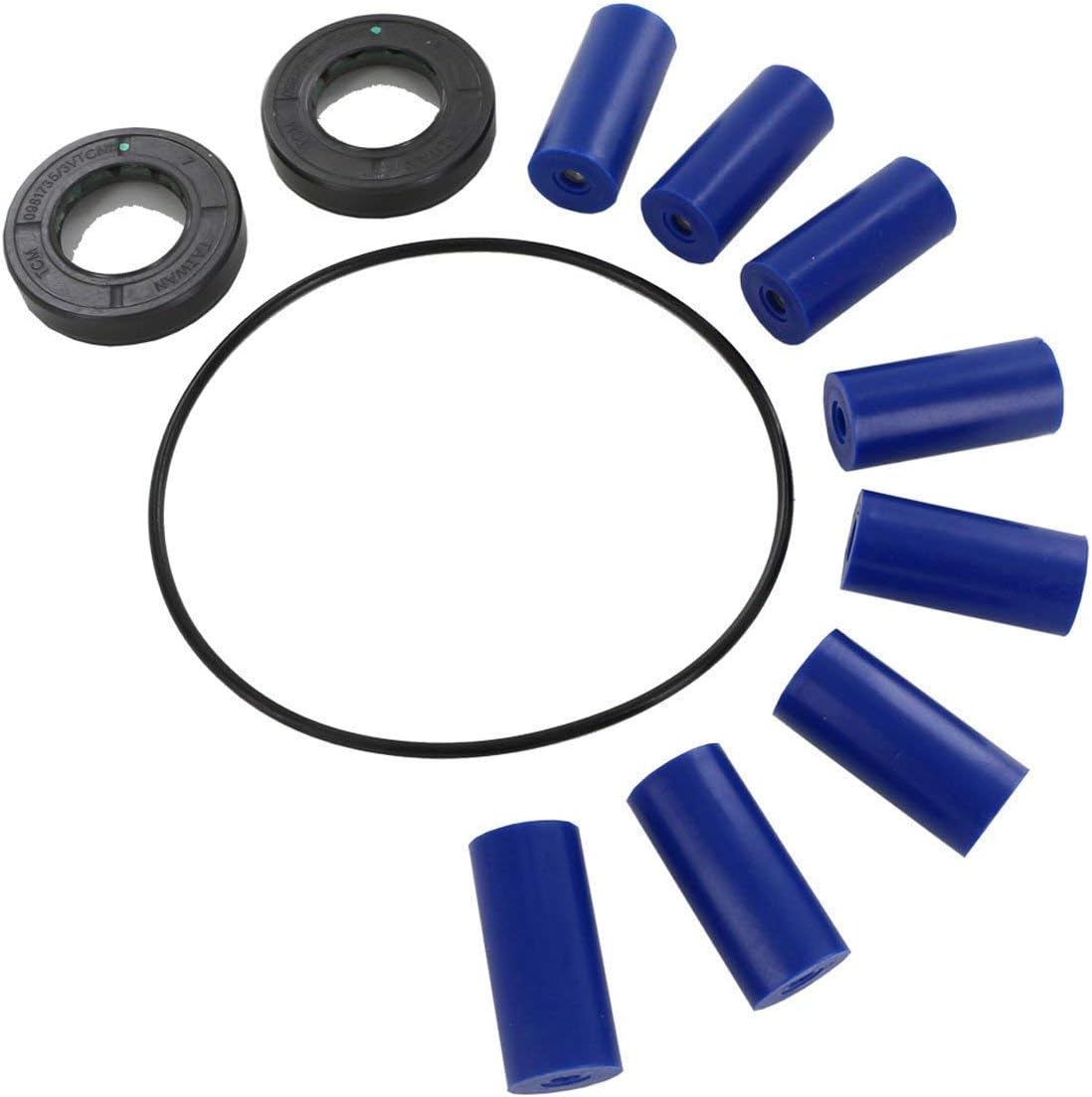 BRAND, CATEGORY, HY-PRO, PUMPS, Hypro 3430-0381 Super Roller Repair Kit for Hypro 7560 Series 8-Roller Pump, Includes 8 Super Rollers, 1 O-Ring Gasket and 2 Viton Seals, 12 Ounce