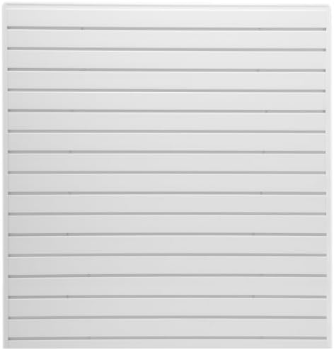 BRAND, CATEGORY, HARDWARE, JIFRAM EXTRUSIONS, Jifram 01000789 Easy Living EasyWall Slat Wall Kit, White