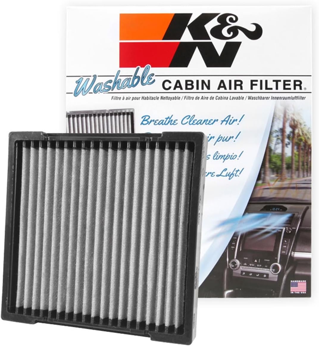 BRAND, CATEGORY, K&N, PASSENGER COMPARTMENT AIR FILTERS, K&N Cabin Air Filter: Premium, Washable, Clean Airflow to your Cabin Air Filter Replacement: Designed For Select 2008-2021 HONDA/ACURA Vehicle Models, VF2033