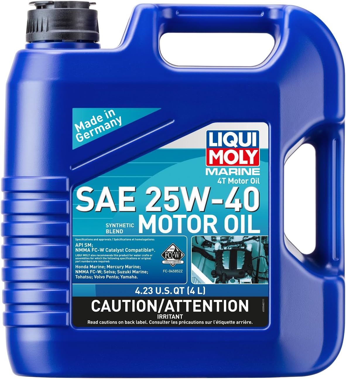 BRAND, CATEGORY, LIQUI MOLY, MOTOR OILS, LIQUI MOLY Marine 4T Motor Oil SAE 25W-40 | 4 L | Motor oil | SKU: 20548