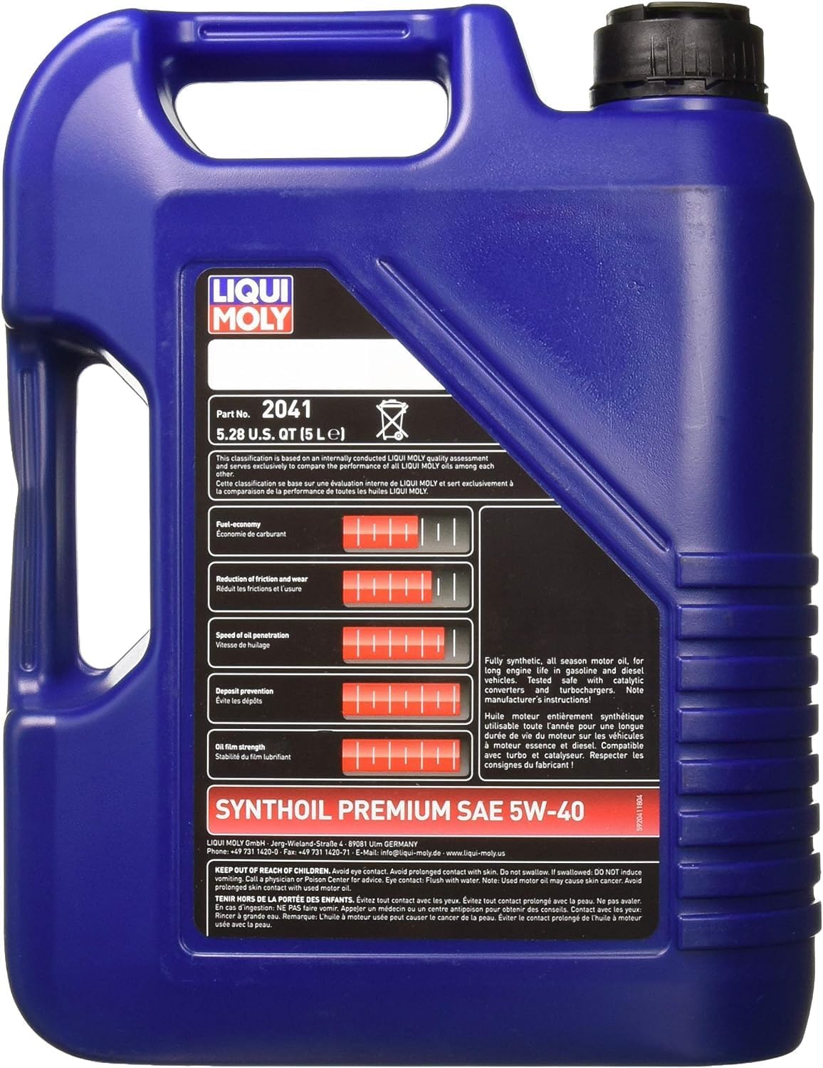 BRAND, CATEGORY, LIQUI MOLY, MOTOR OILS, LIQUI MOLY Synthoil Premium SAE 5W-40 | 1 L | Synthesis technology motor oil | SKU: 2040