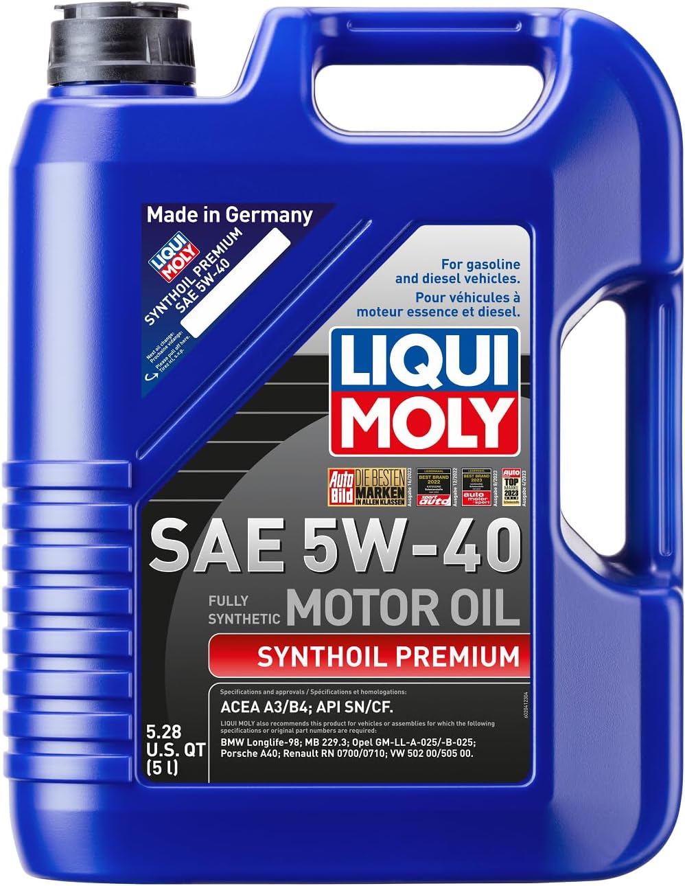 BRAND, CATEGORY, LIQUI MOLY, MOTOR OILS, LIQUI MOLY Synthoil Premium SAE 5W-40 | 1 L | Synthesis technology motor oil | SKU: 2040