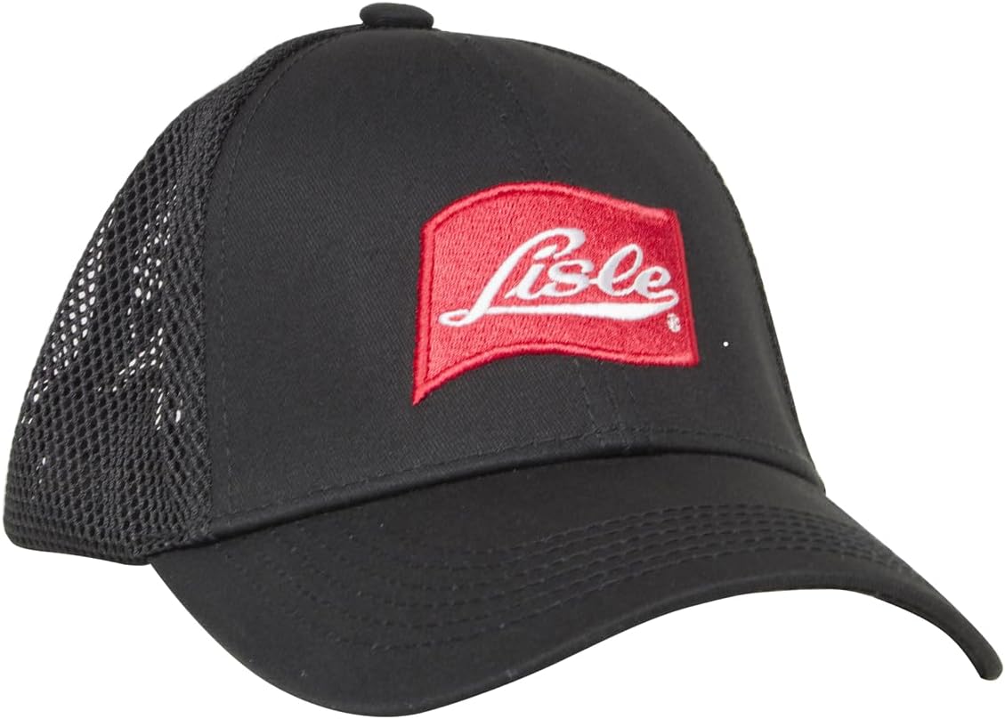 BASEBALL CAPS, BRAND, CATEGORY, LISLE, Lisle 89100 Mesh Hat, Black