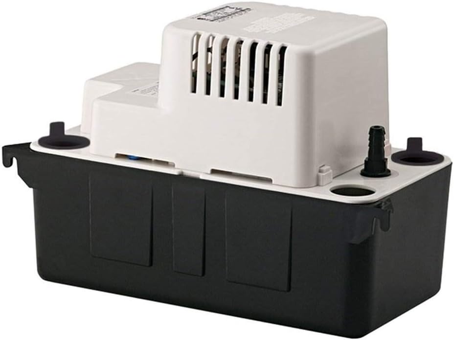 BRAND, CATEGORY, HVAC CONDENSATE PUMPS, LITTLE GIANT, Little Giant 554405 Vcma-15 Series Condensate Pump, 7" Height, 5" Width, 11" Length, 115V