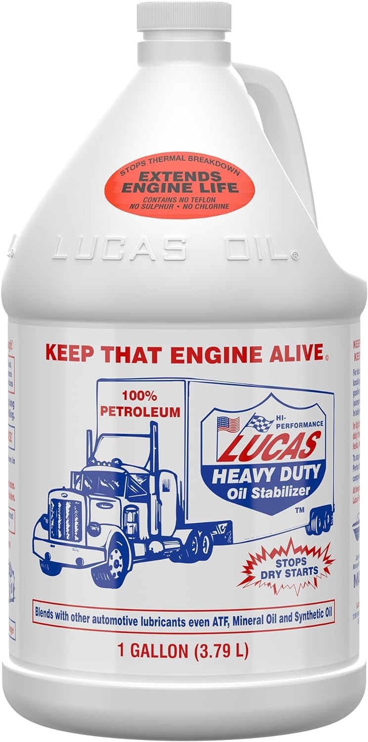 BRAND, CATEGORY, LUCAS, MOTOR OILS, Lucas Oil 10002 Heavy Duty Oil Stabilizer - 1 Gallon (Pack of 4)