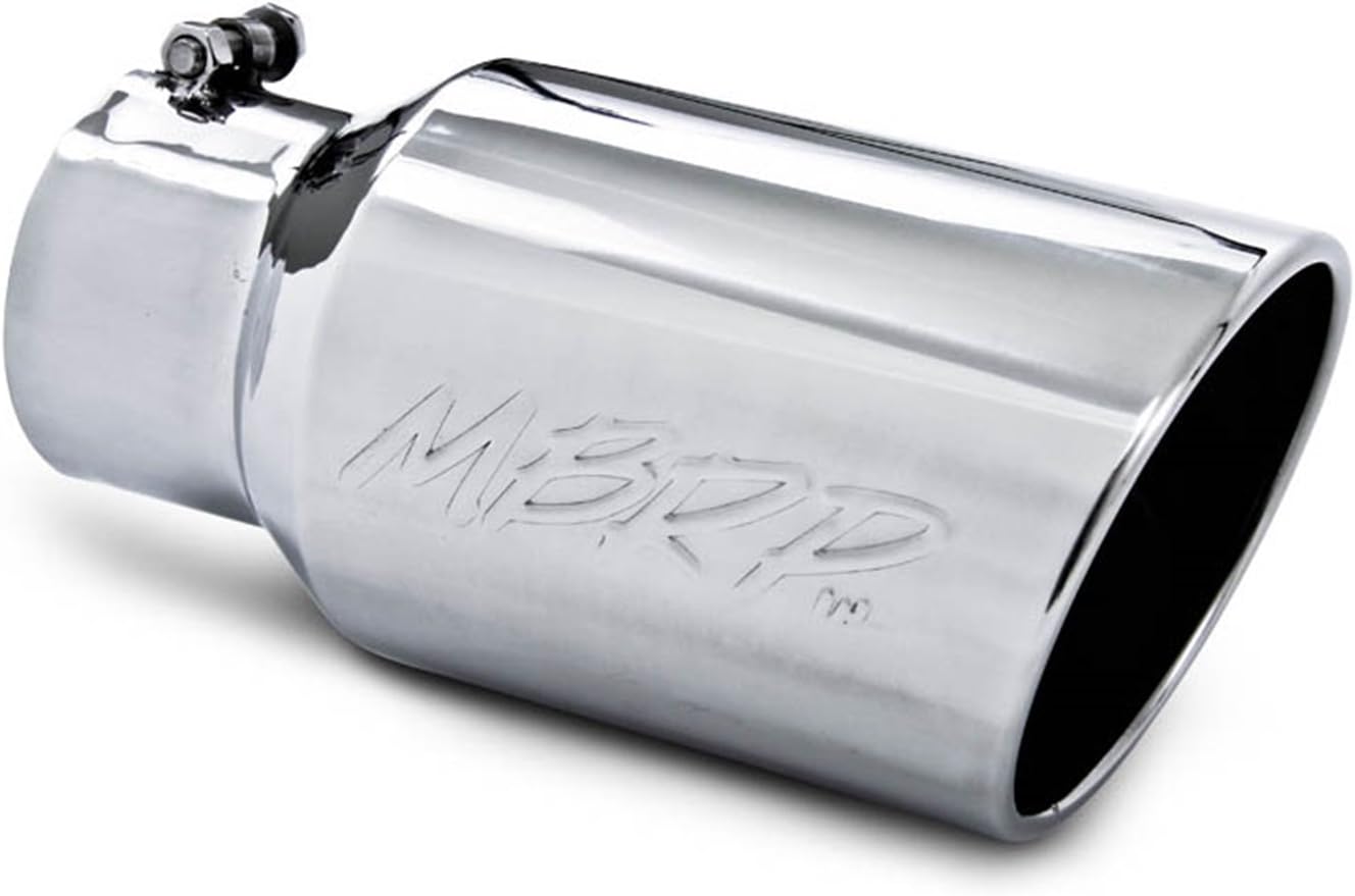 BRAND, CATEGORY, EXHAUST PIPES & TIPS, MBRP, MBRP T5073 6" O.D. Angled Rolled Exhaust Tip (T304)