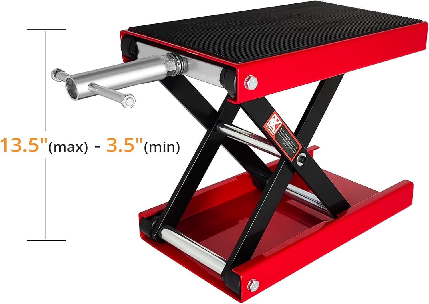 BRAND, CATEGORY, CHEINAUTO, SCISSOR LIFT JACKS, Motorcycle Lift, 1100 LBS Motorcycle Scissor Lift Jack with Wide Deck & Safety Pin, 3.5"-13.5" Center Hoist Crank Stand,Steel Scissor Jack for Street Bikes,Cruiser Bikes,Touring Motorcycles