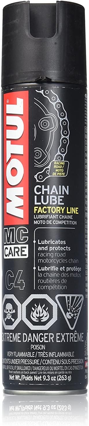 BRAND, CATEGORY, CHAIN LUBRICANT, MOTUL, Motul M/C Care Factory Line Chain Lube, 9.3oz