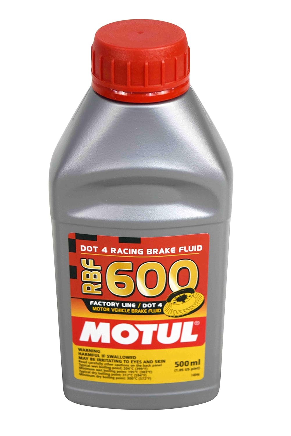 BRAKE FLUIDS, BRAND, CATEGORY, MOTUL, Motul MTL100949 8068HL RBF 600 Factory Line Dot-4 100 Percent Synthetic Racing Brake Fluid-500, 300. ml, 3 Pack