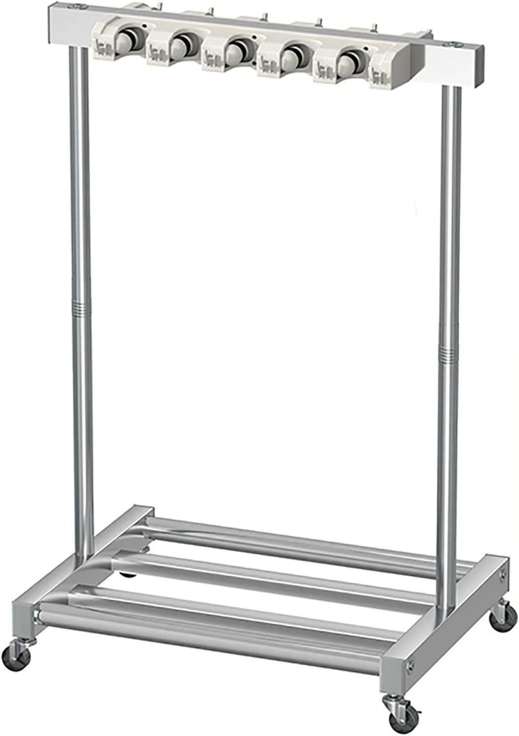 BRAND, CATEGORY, LYANHIU, STORAGE RACKS, Movable Hand Trucks Movable Floor Standing Mop Broom Holder Cleaning Tool Cart,Wet Mop Drain Rack Garden Tool Hanger Shelf with Wheels,Hanging Broom Organizer Storage System,Garage Tool Stora