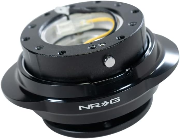 BRAND, CATEGORY, NRG INNOVATIONS, RINGS, NRG Quick Release - Black Body/Shinny Black Oval Ring SRK-220BK + U.S. PERFORMANCE LAB