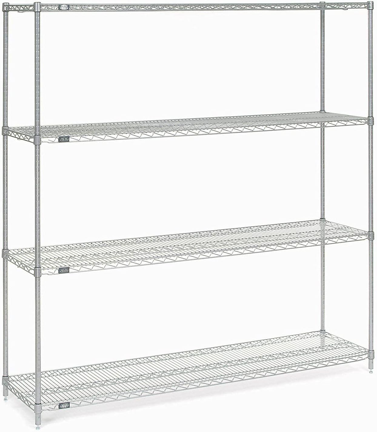 BRAND, CATEGORY, NEXEL, SHELVES, Nexel Chrome Wire Shelving, 72" W x 21" D x 74" H