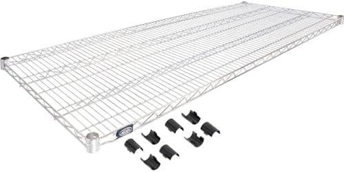 BRAND, CATEGORY, NEXEL, SHELVES, Nexel S2472C Chrome Wire Shelf 72"W x 24"D with Clips