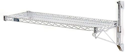 BRAND, CATEGORY, NEXEL, SHELVES, Nexel Wall Mount Wire 1-Shelf Add-On Unit, 24" W x 14" D x 14" H