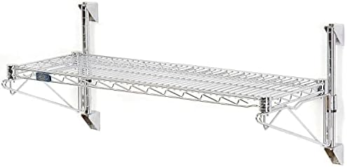 BRAND, CATEGORY, NEXEL, SHELVES, Nexel Wall Mount Wire 1-Shelf Starter Unit, 72" W x 14" D x 14" H