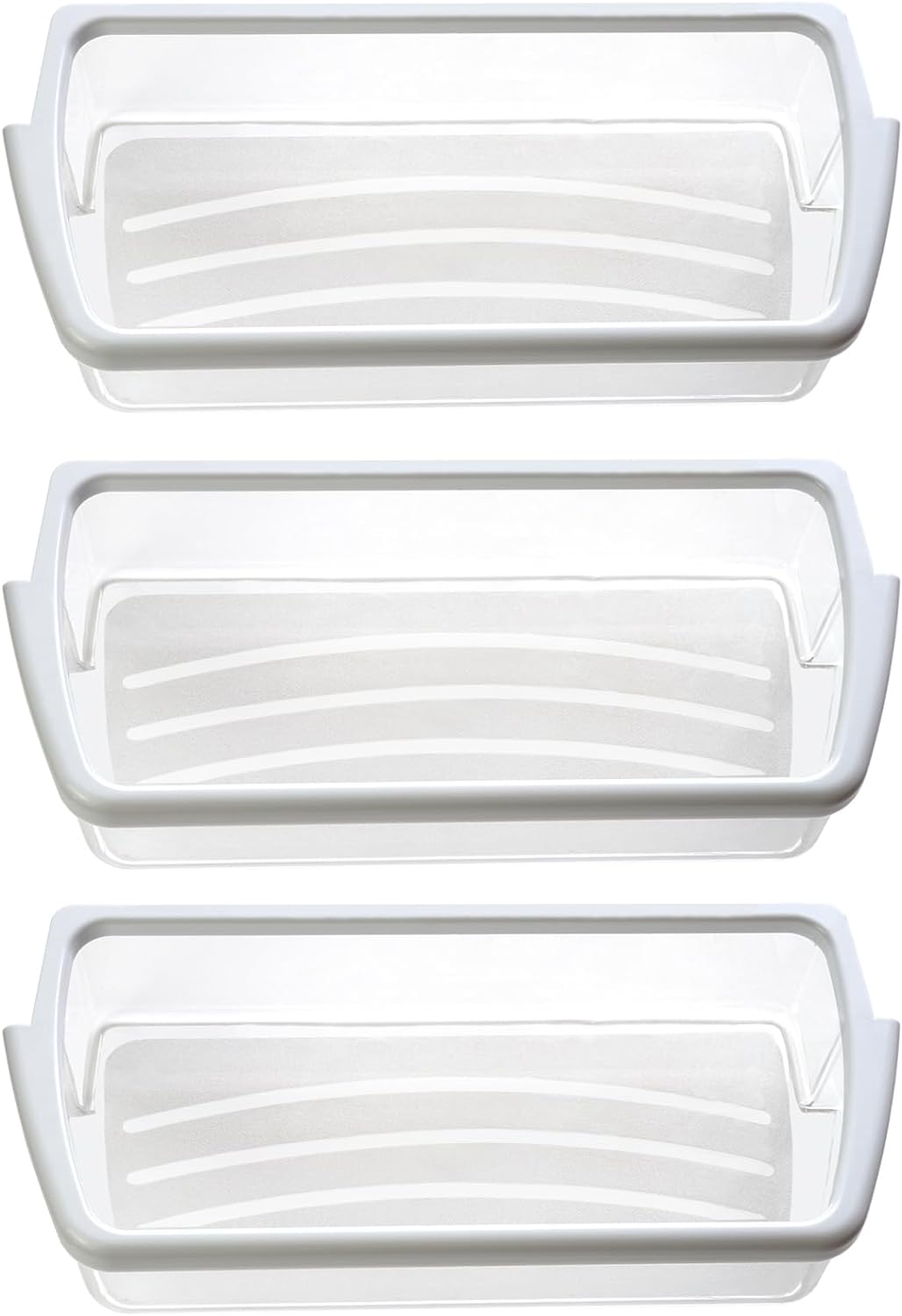 BRAND, CATEGORY, ECUMFY, SHELVES, (Pack of 3) W10321304 Refrigerator Door Shelf Bin with White Band on Top Compatible with Whirlpool Refrigerator Replaces WPW10321304 AP6019471 PS11752778