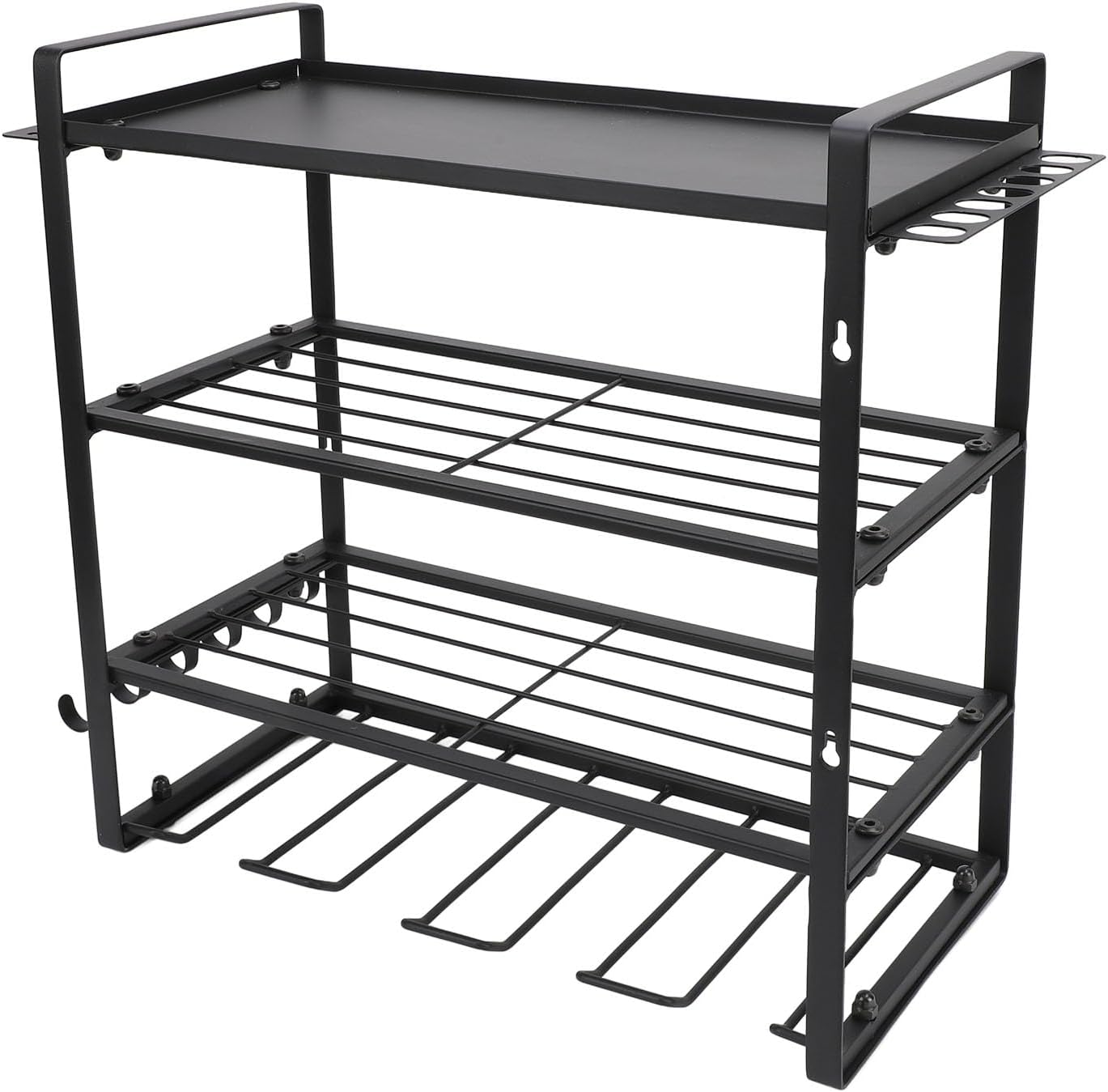 BRAND, CATEGORY, STORAGE RACKS, TNFEEON, Power Tool Organizer, Power Drill Tool Holder Heavy Duty Tool Shelf 4 Layers Tool Rack Cordless Drill Holder Floating Tool Shelf Wall Mounted Tool Storage Rack for Drill Holders