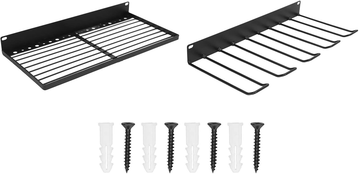 BRAND, CATEGORY, KJAOYU, STORAGE RACKS, Power Tool Organizer for Tool Storage, Wall Mounted Power Tool Storage - Robust Alloy Steel Rack for Efficient Electric Drill and Tool Hanging in Workshops and Garages