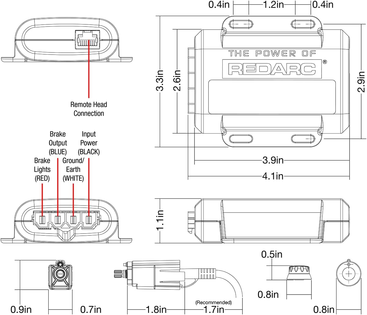 BRAKE CONTROLS, BRAND, CATEGORY, REDARC, REDARC Tow-Pro Liberty Electric Brake Controller