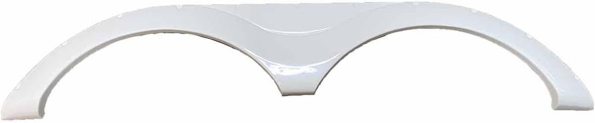 BODY, BRAND, CATEGORY, GENERIC, RV Fender - Skirt - Tandem - Redwood 2020-2022 - White Smooth