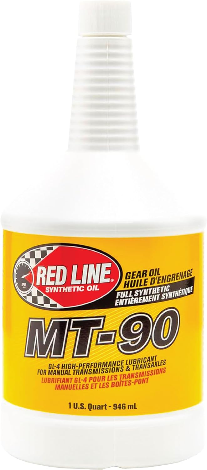 BRAND, CATEGORY, GEAR OILS, RED LINE, Red Line (50304) MT-90 75W-90 GL-4 Manual Transmission and Transaxle Lubricant (MTL) - 1 Quart.