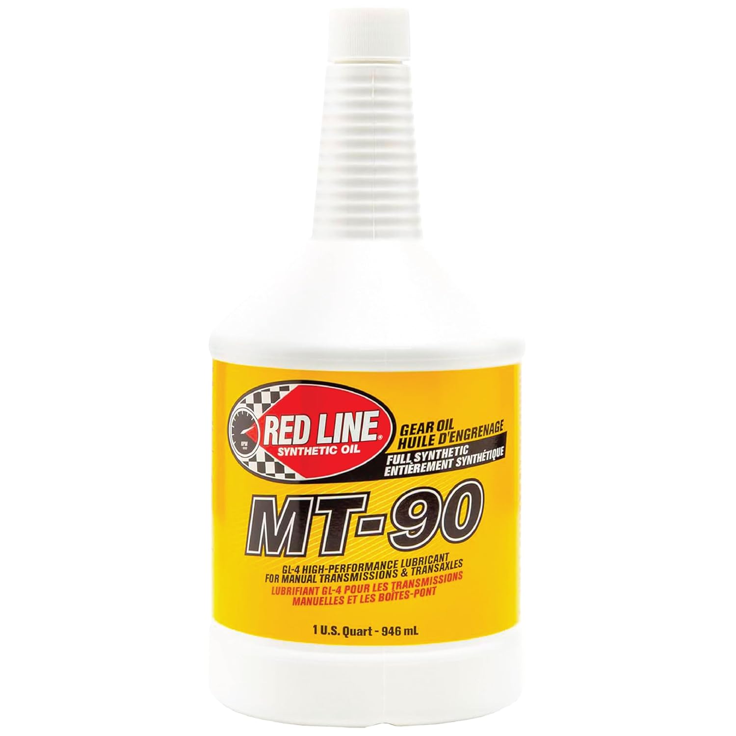 BRAND, CATEGORY, GEAR OILS, RED LINE, Red Line 50304 MT-90 75W-90 GL-4 Manual Transmission and Transaxle Lubricant (MTL) - 1 Quart (4 Pack)