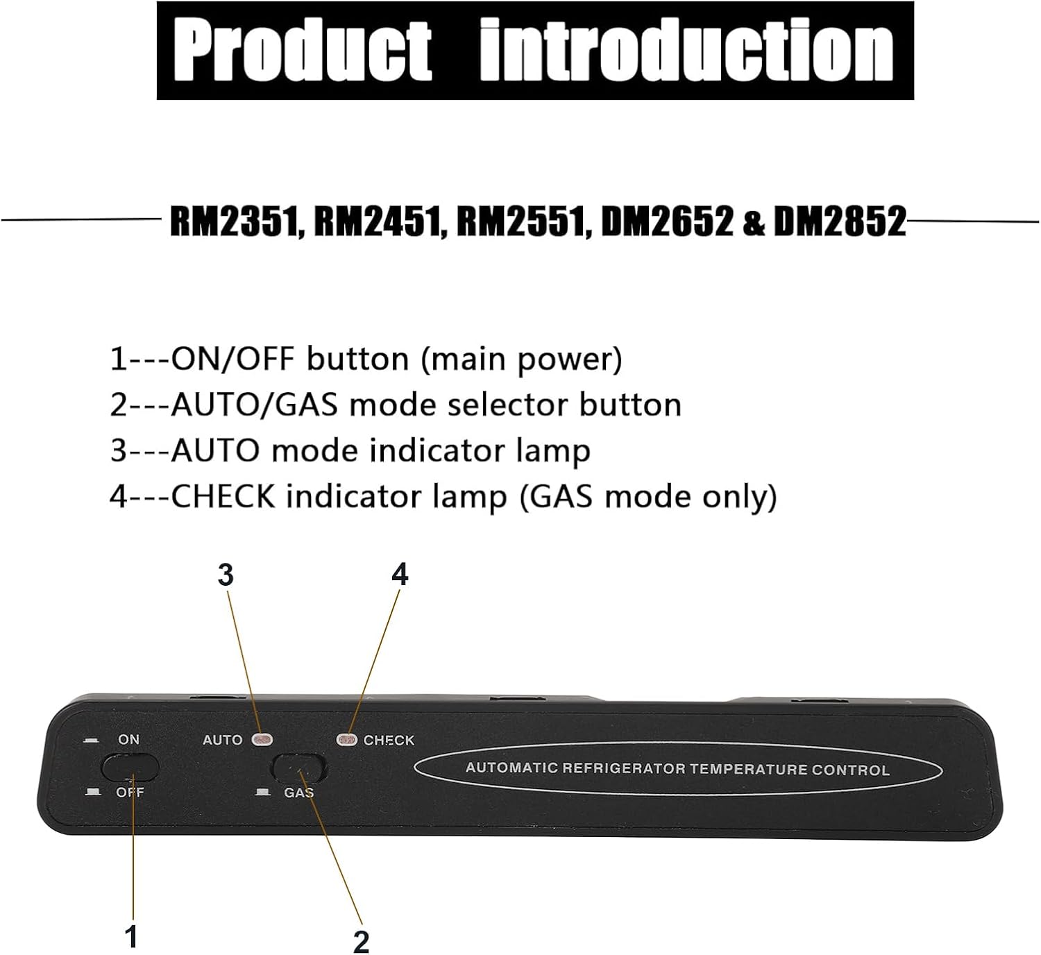 BRAND, CATEGORY, GENERIC, OTHER, Refrigerator Control Panel 2932771021 Stable High Efficiency for DM2652 DM2852 RM2351 RM2451 RM2551 RM2652 RM2852, Generico5ng0g264y