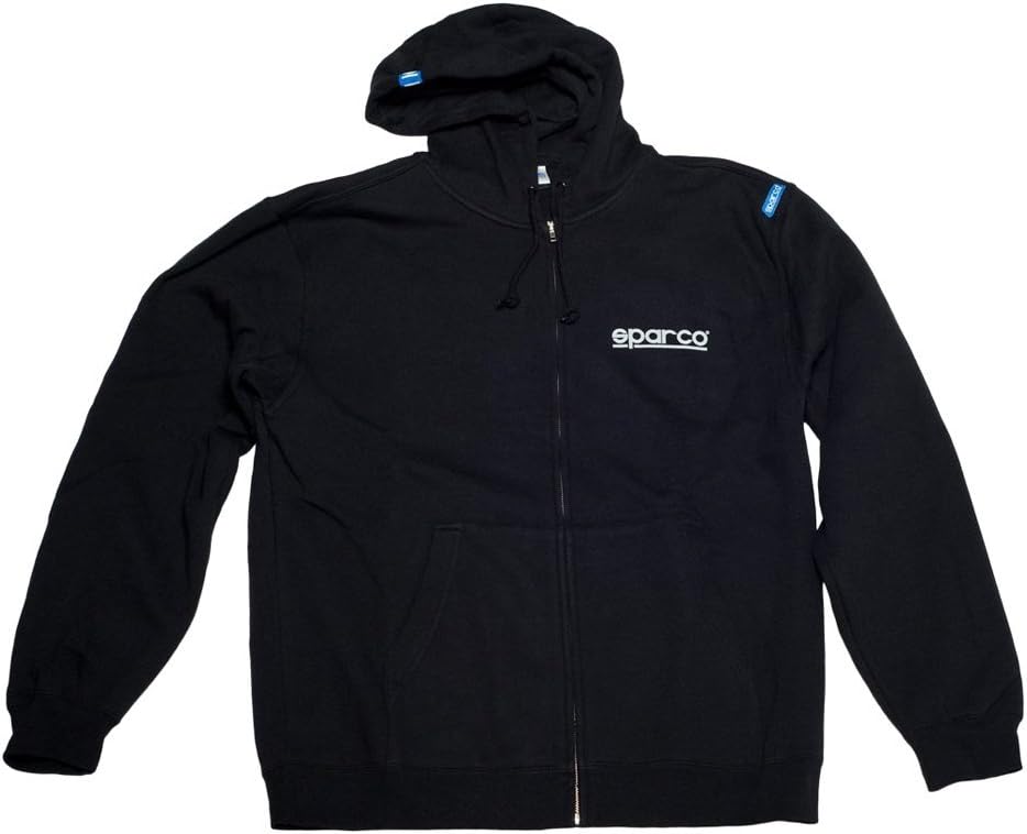 BRAND, CATEGORY, HOODIES, SPARCO, Sparco SP04100NR3L Zip WWW Hoodie Large Black Sweatshirt