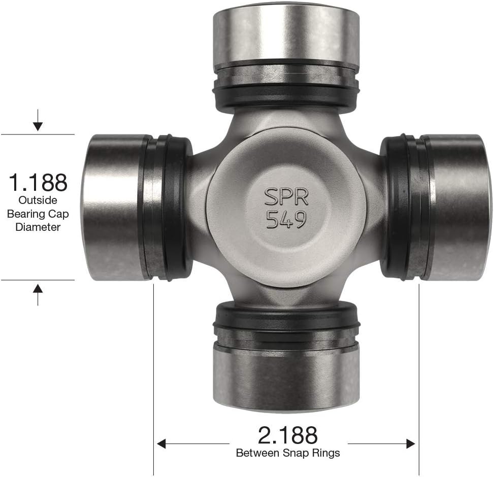 BRAND, CATEGORY, SPICER, UNIVERSAL JOINTS, Spicer 5-760X U-Joint Kit 1310WJ Series (ISR)