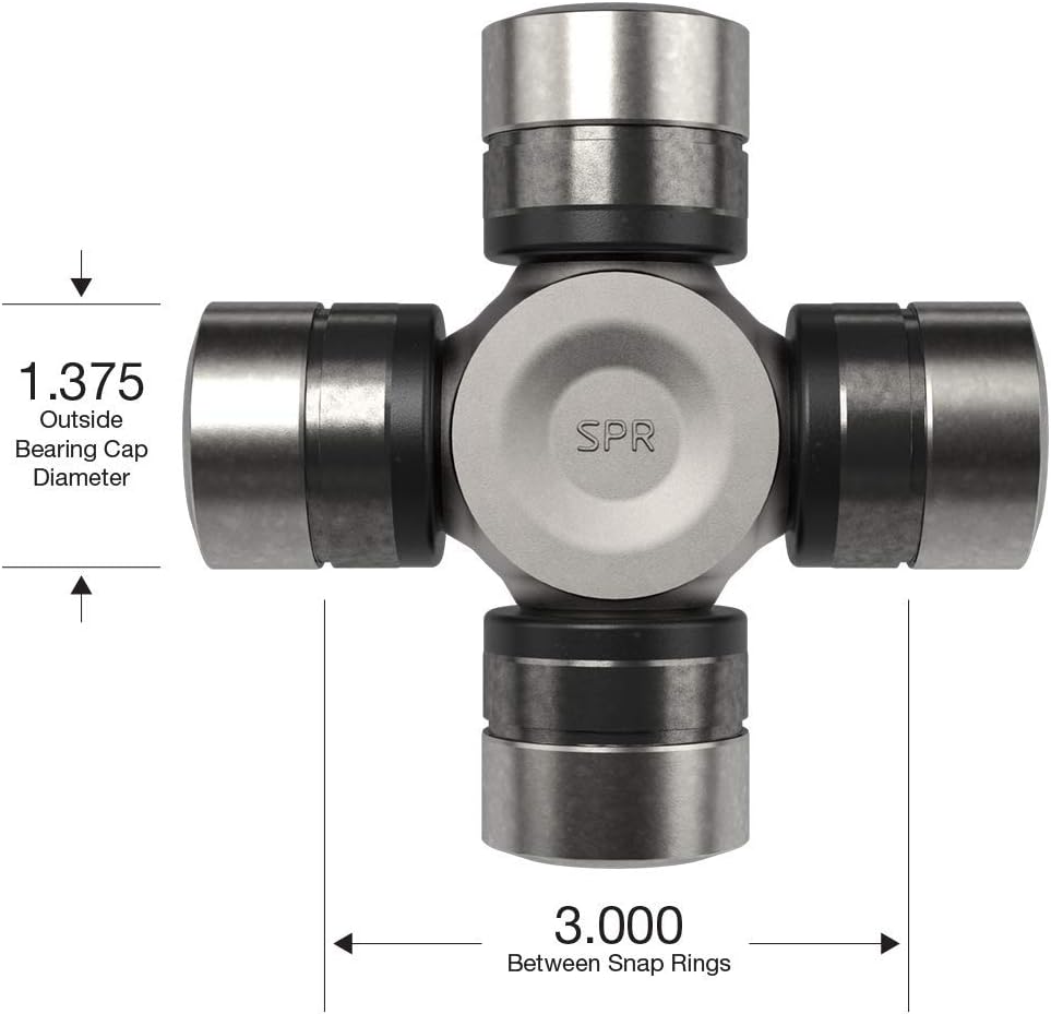 BRAND, CATEGORY, SPICER, UNIVERSAL JOINTS, Spicer SPL55-3X U-Joint Kit SPL55/1480WJ Series (ISR)