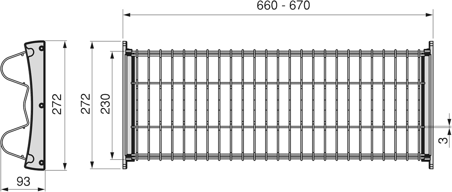 BRAND, CATEGORY, EMUCA, HARDWARE, Suprastar plate rack for high units, 700, Silver painted, Steel