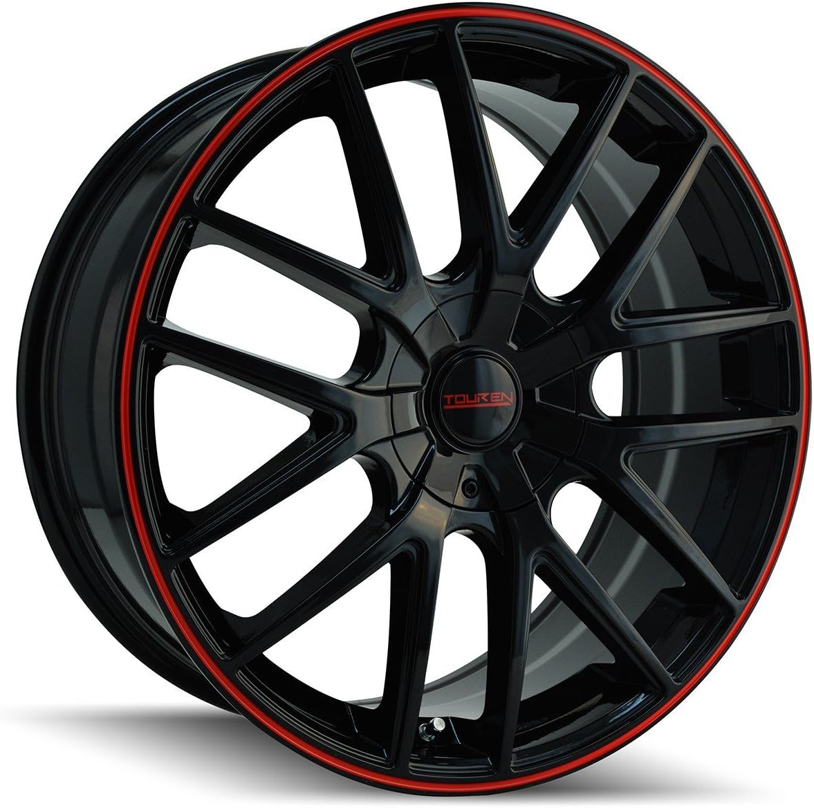 BRAND, CAR, CATEGORY, TOUREN, TR60 17x7.5, Bolt Pattern: 5x110/115, Offset: 42, BLACK/RED RING, set of 1