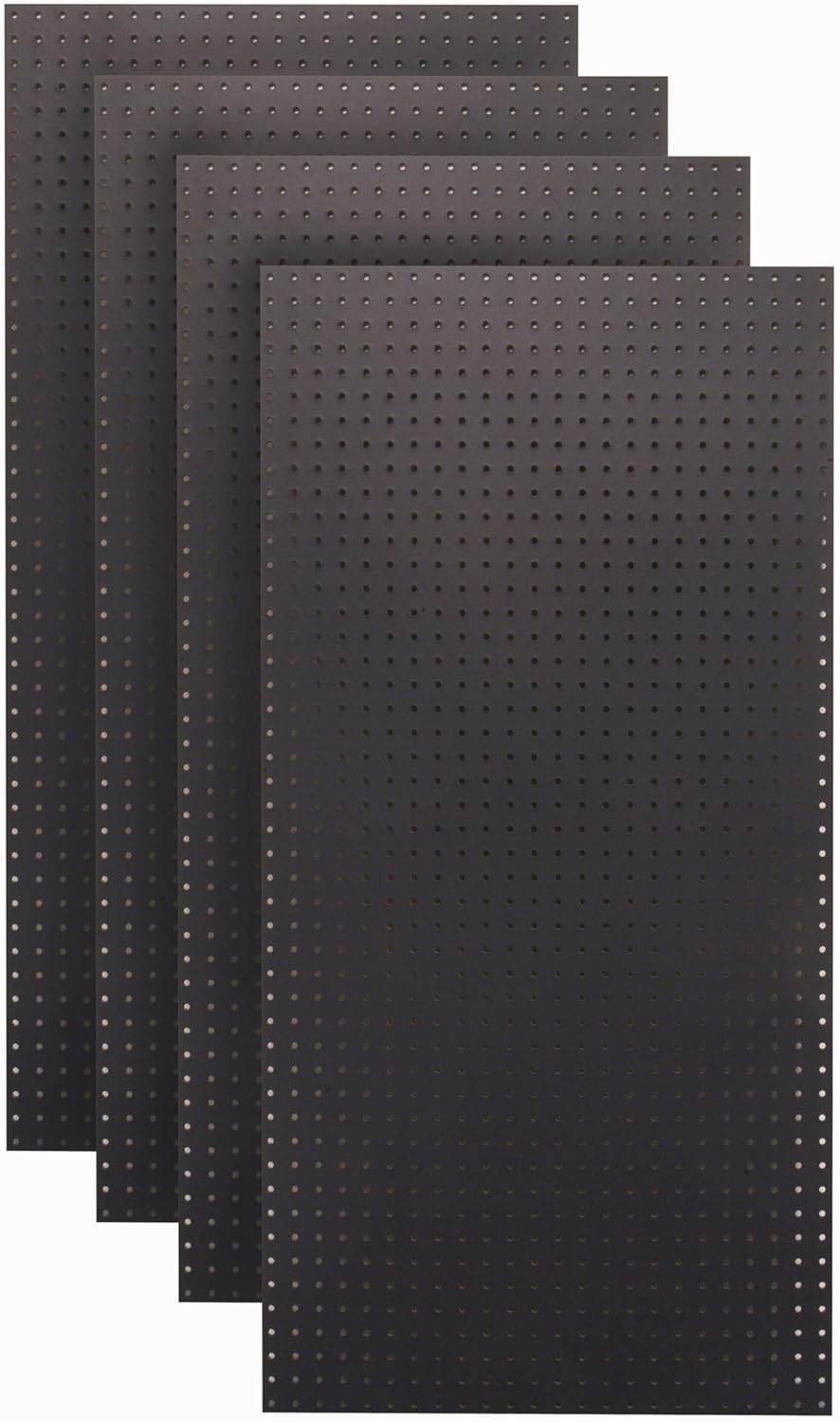 BRAND, CATEGORY, SYSTEM ATTACHMENTS, TRITON, Tempered Wood Pegboard TPB-4BK 24-Inch W x 48-Inch H x 1/4-Inch D Custom Painted Heavy Duty Round Hole Pegboards, Jet Black