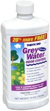 BRAND, CATEGORY, SEWER CHEMICALS & CLEANERS, THETFORD, Thetford 15842 Grey Water Odor Control, 20 oz. Quantity 4