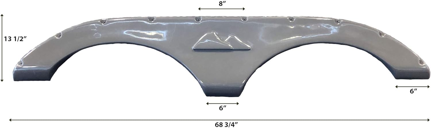 BRAND, CATEGORY, FENDER SKIRTS, TIARA, Tiara 2011-2014 Keystone Cougar New Fender Skirt (Brushed Nickel)