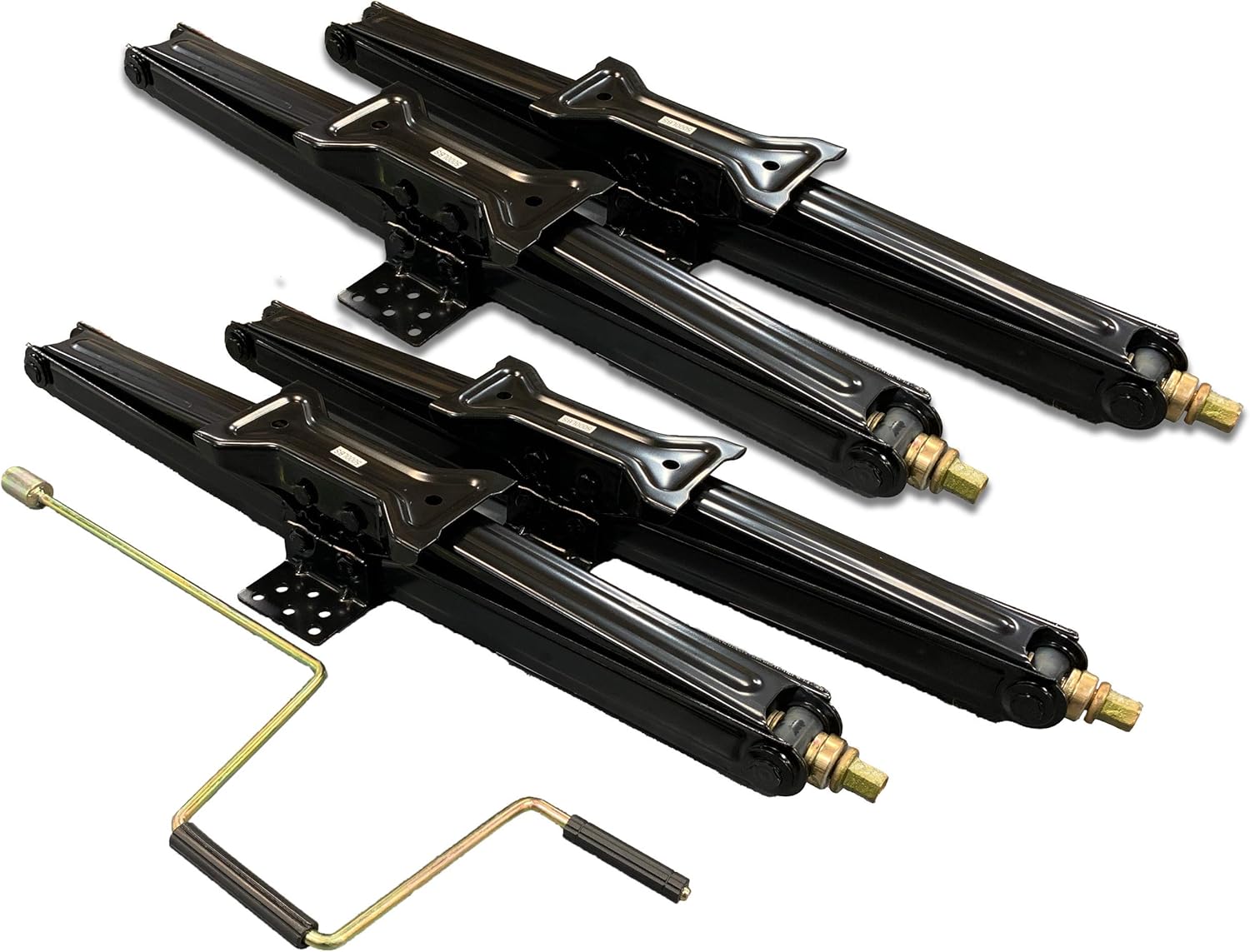 BRAND, CATEGORY, JACKS & STABILIZERS, TIARA, Tiara RV Stabilizing Scissor Jacks 5000 lbs 30" (Set of 4, w/Crank Handle)