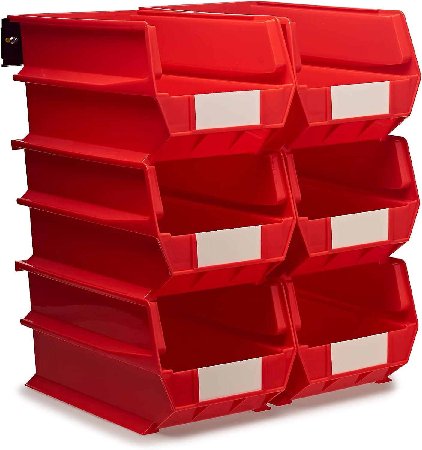 BRAND, CABINETS & STORAGE SYSTEMS, CATEGORY, TRITON, Triton Products 3-240RWS LocBin Wall Storage Bins/Rails, Large, Red