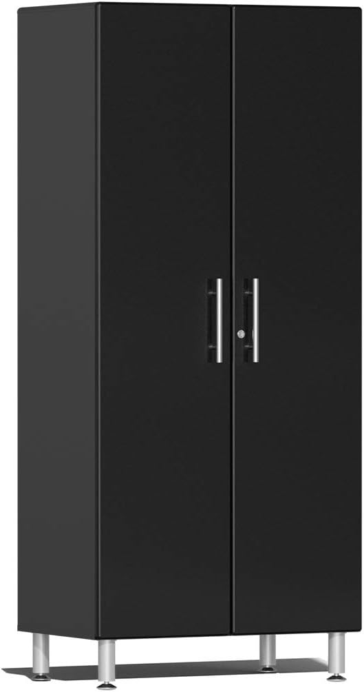 BRAND, CABINETS & STORAGE SYSTEMS, CATEGORY, ULTI-MATE, Ulti-Mate UG21006B 2-Door Tall Garage Cabinet in Midnight Black Metallic